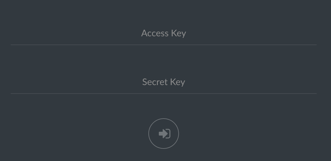Minio Login Screen Minio Login Screen