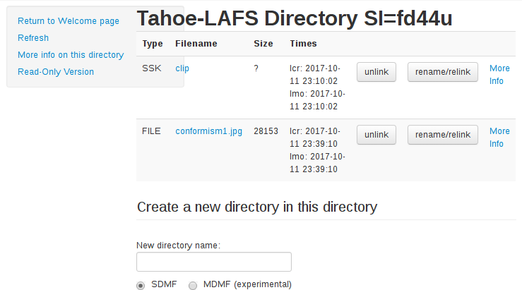 Directory Displayed in Web User Interface Directory Displayed in Web User Interface
