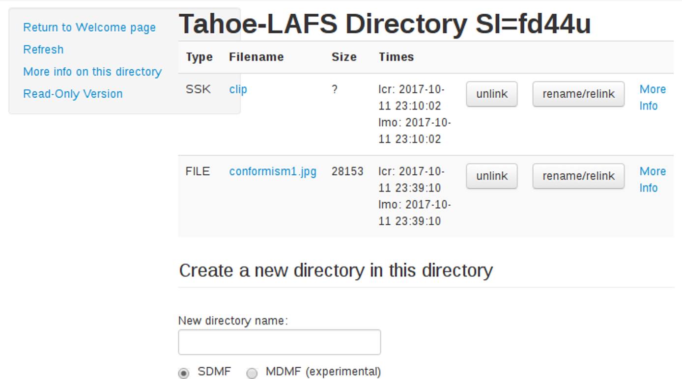 Directory Displayed in Web User Interface Directory Displayed in Web User Interface